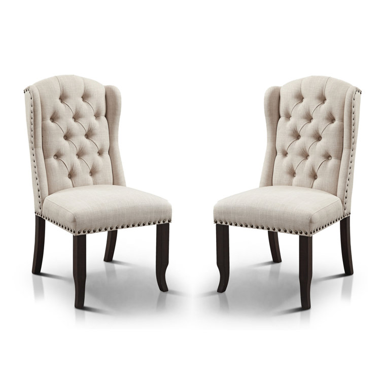 Greyleigh Rehoboth Tufted Fabric Upholstered Side Chair Reviews Wayfair